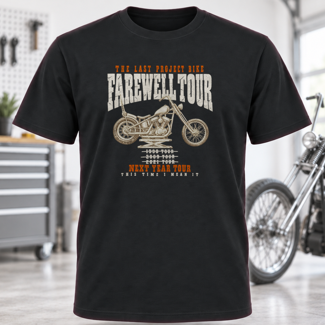 Farewell Tour Motorcycle Graphic T-Shirt