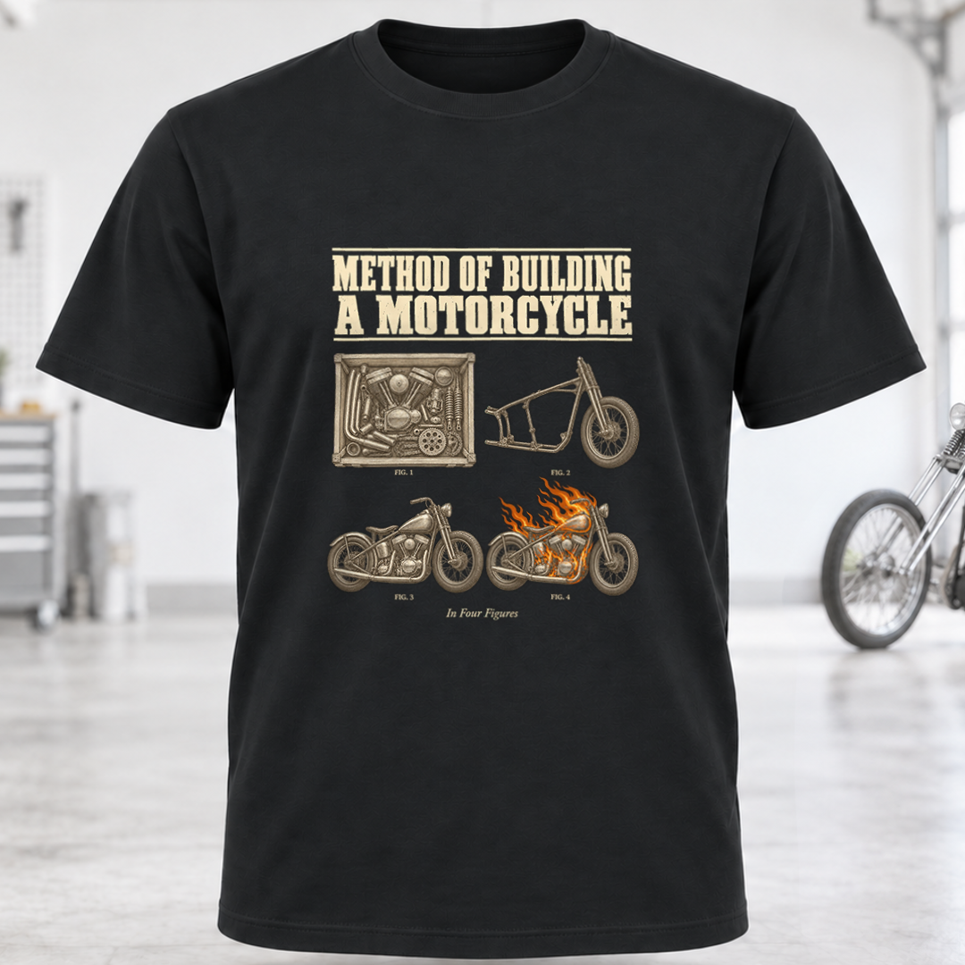 T-Shirt — “Method of Building a Motorcycle”