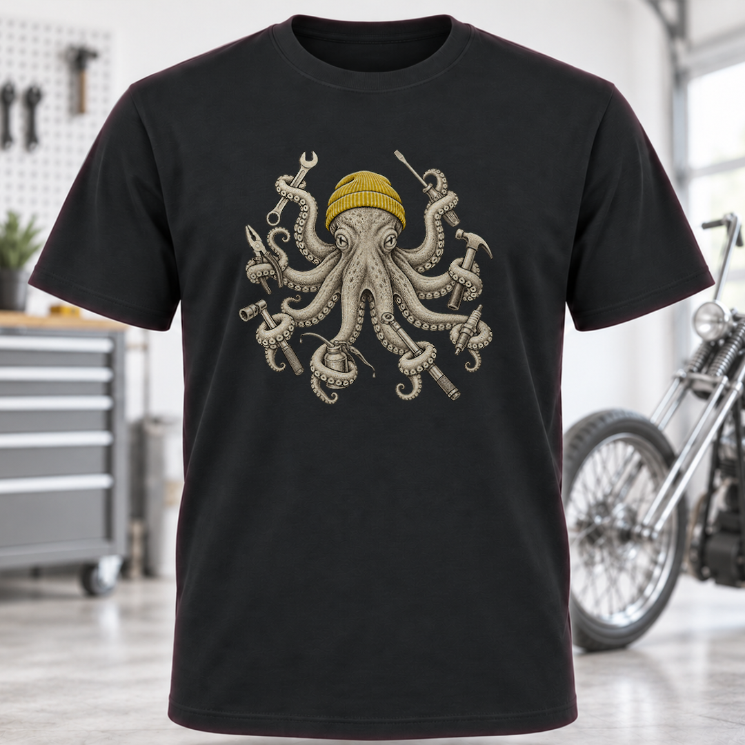 Octopus Mechanic T-Shirt