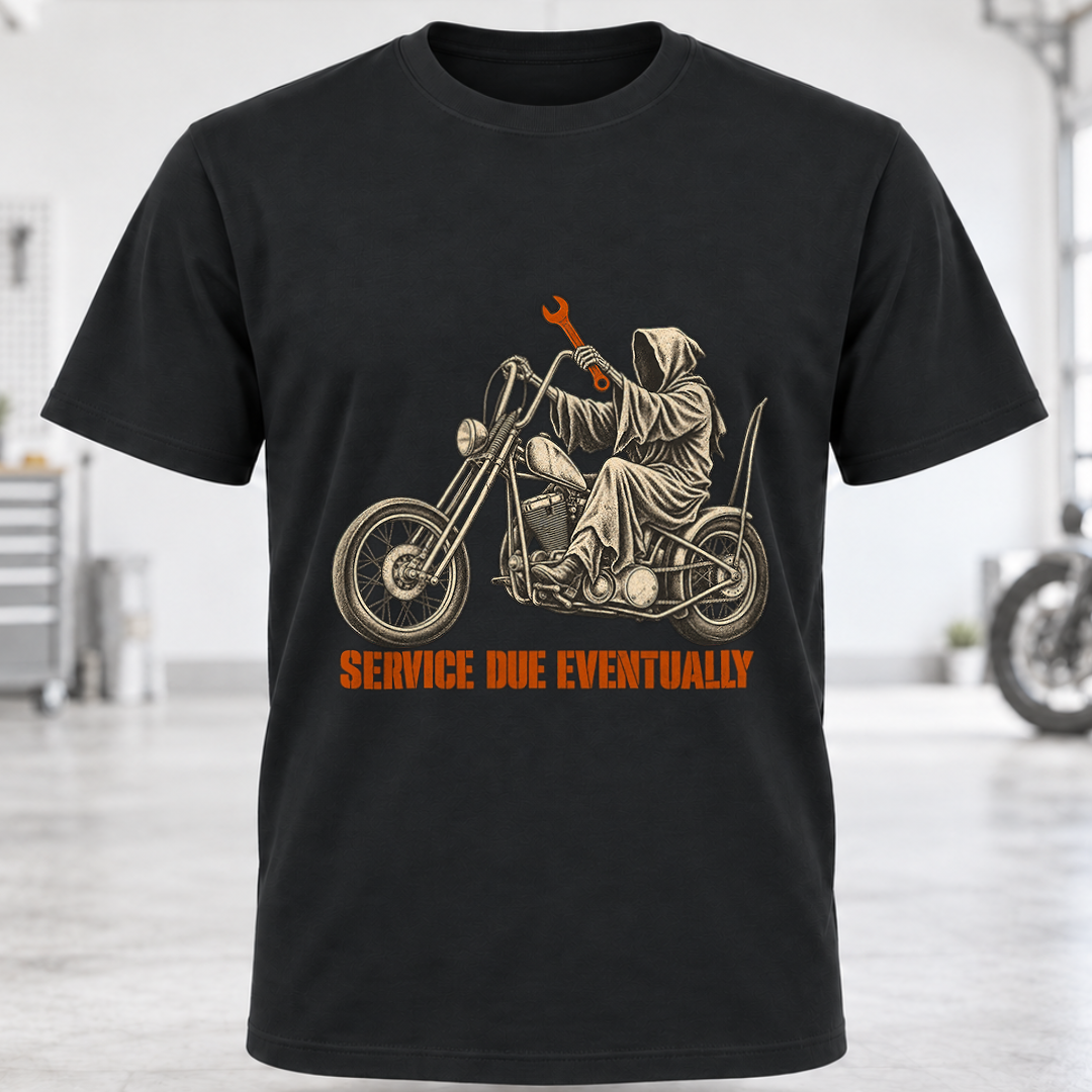 T‑Shirt - 'Service Due Eventually'