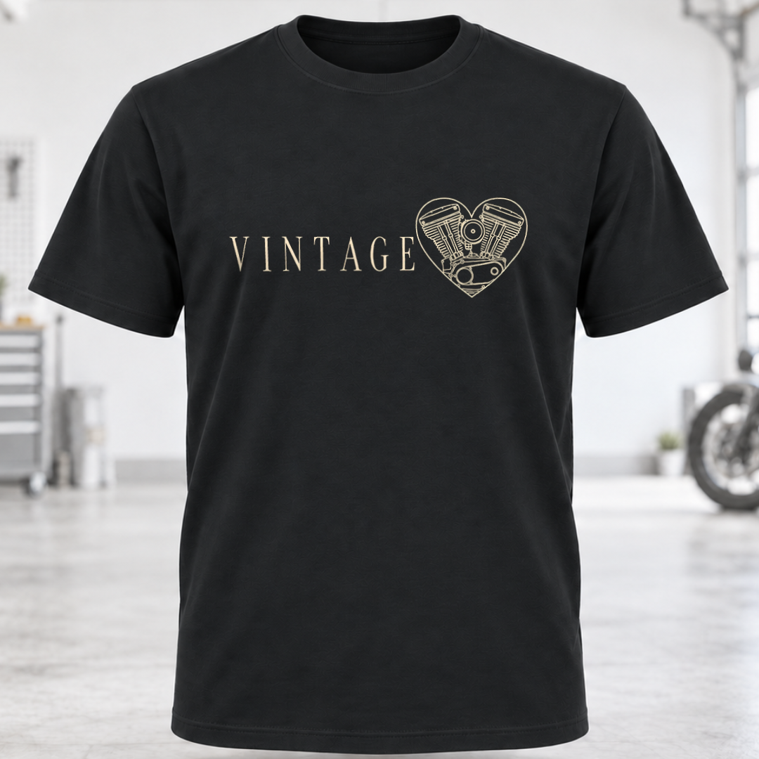 Vintage Heart Graphic T-Shirt