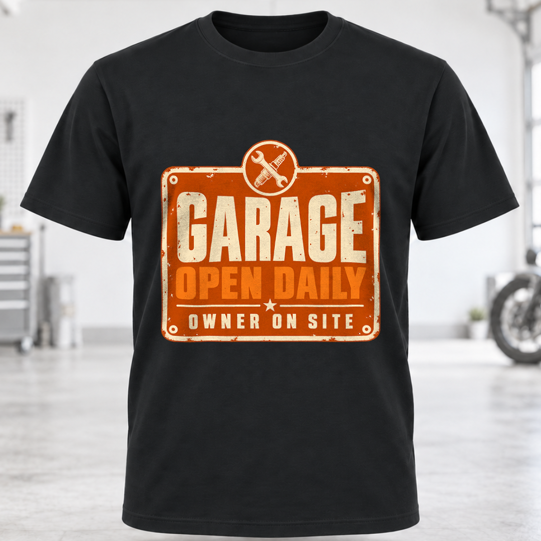 Garage Open Daily T-Shirt