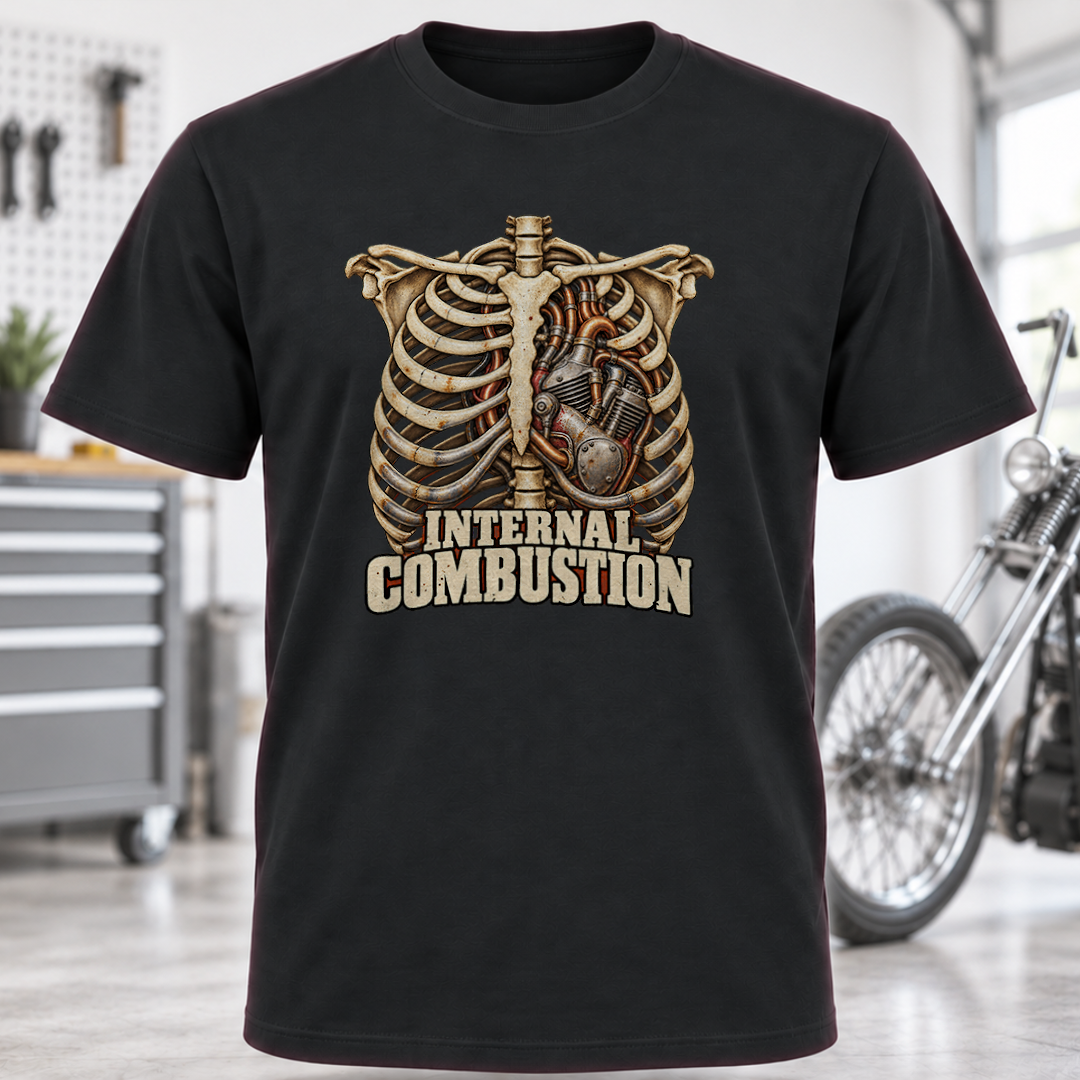 Internal Combustion Engine Skeleton T-Shirt