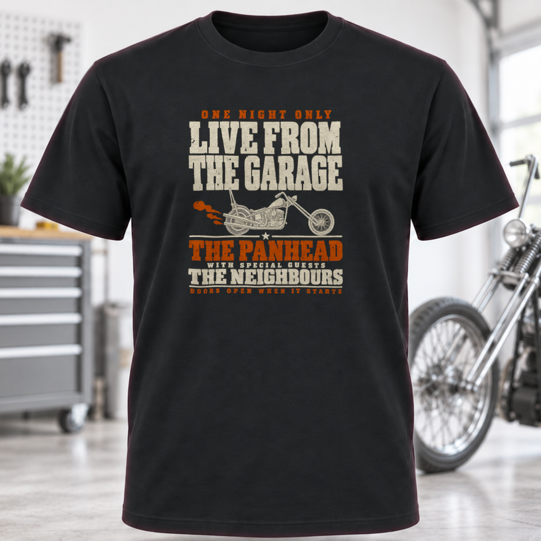 Live From The Garage Motorcycle T-Shirt