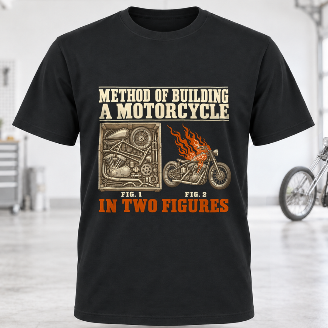 T-Shirt — "Method of Building a Motorcycle"