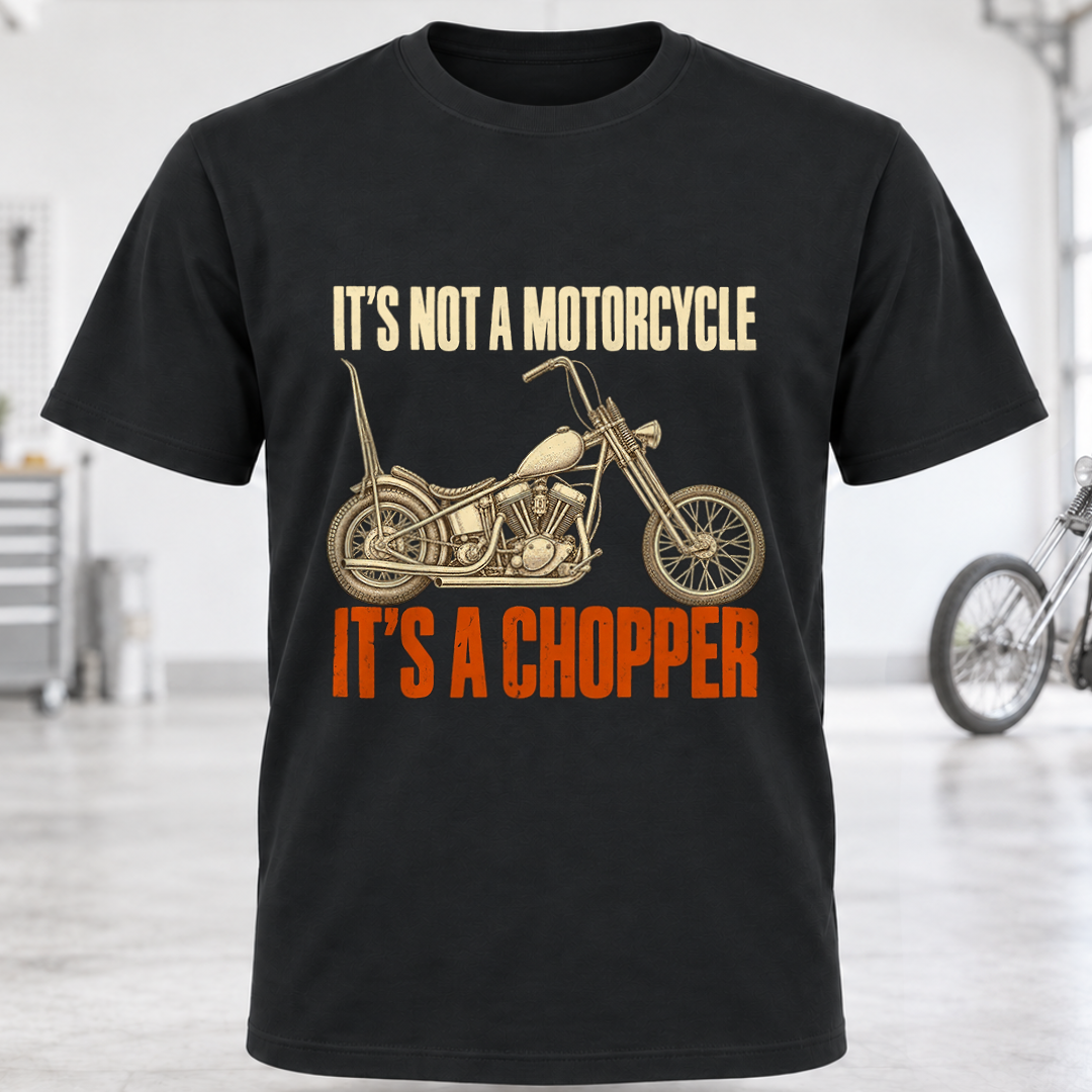 Chopper T-Shirt — "It's Not a Motorcycle, It's a Chopper"