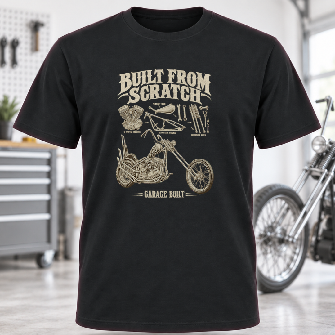Built From Scratch Garage Built Chopper T-Shirt