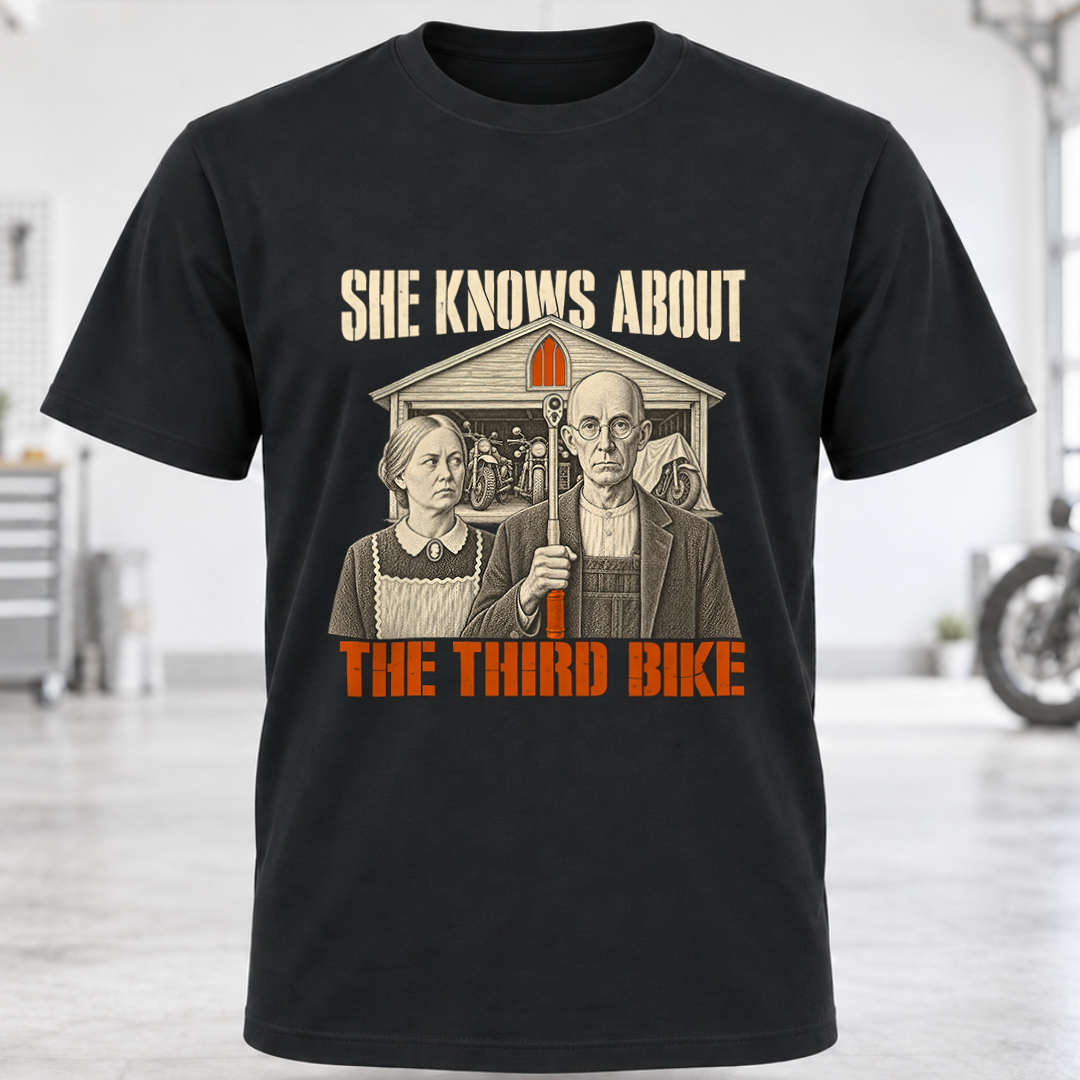 She Knows About The Third Bike T-Shirt