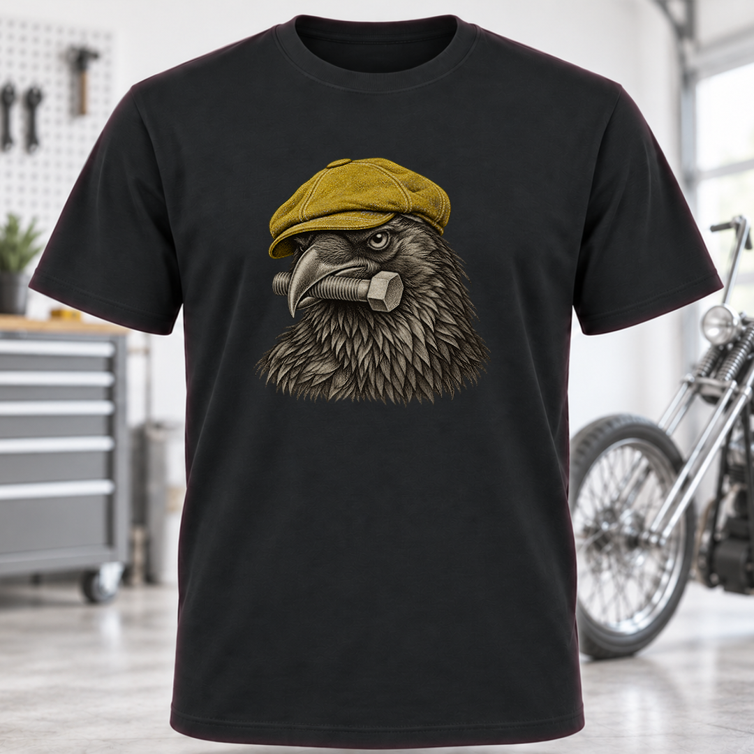 Raven with Bolt Graphic T-Shirt