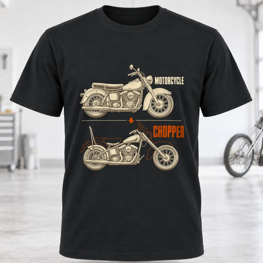 Motorcycle vs Chopper T-Shirt