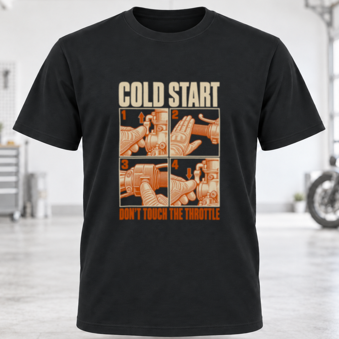 Cold Start Motorcycle T‑Shirt