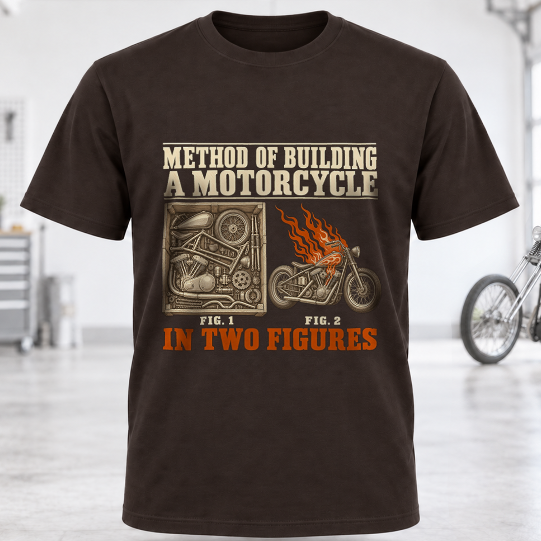 T-Shirt — "Method of Building a Motorcycle"