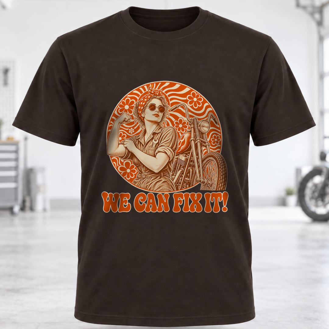 Vintage Rosie the Riveter 'We Can Fix It!' T-Shirt
