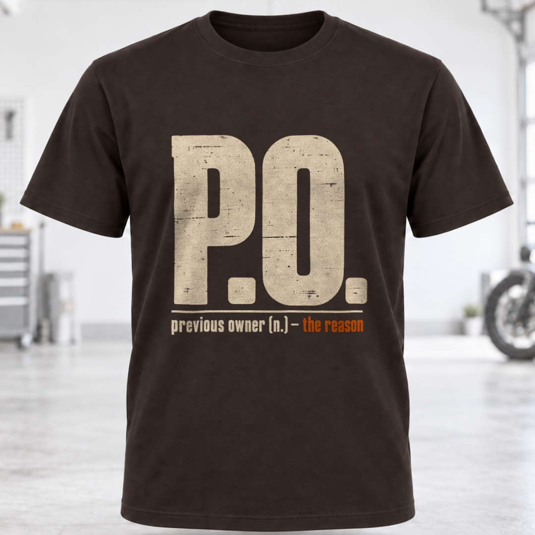 PO. "Previous Owner" T‑Shirt
