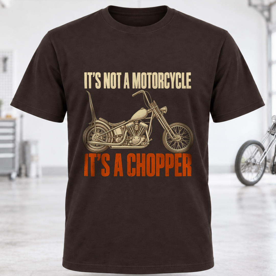 Chopper T-Shirt — "It's Not a Motorcycle, It's a Chopper"