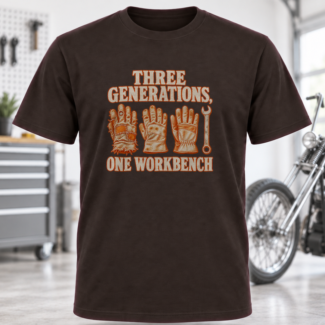 Three Generations One Workbench T-Shirt