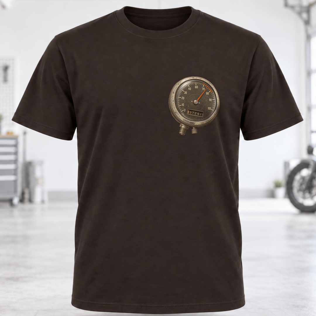 Speedometer Chest Pocket T‑Shirt