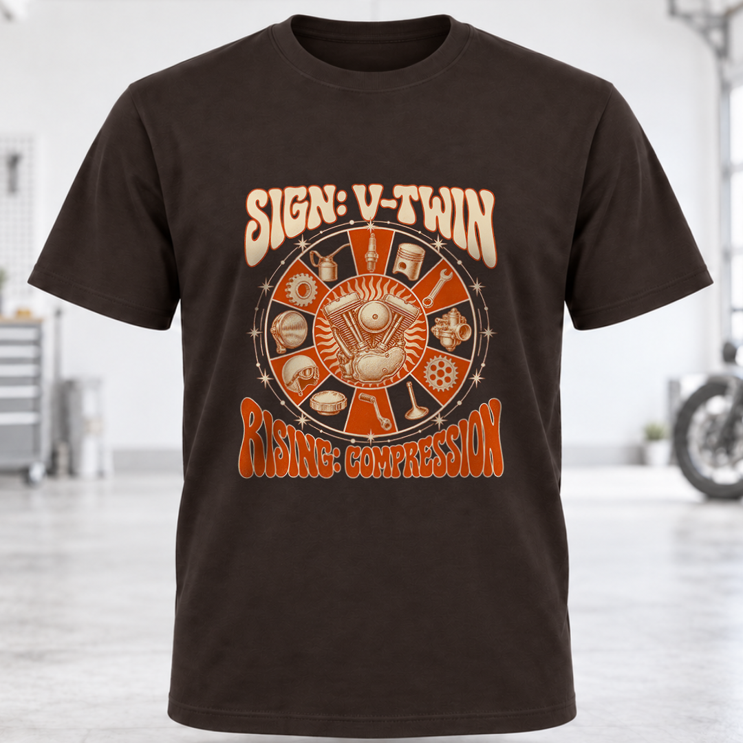 Astrology Wheel Twin Sign T-Shirt