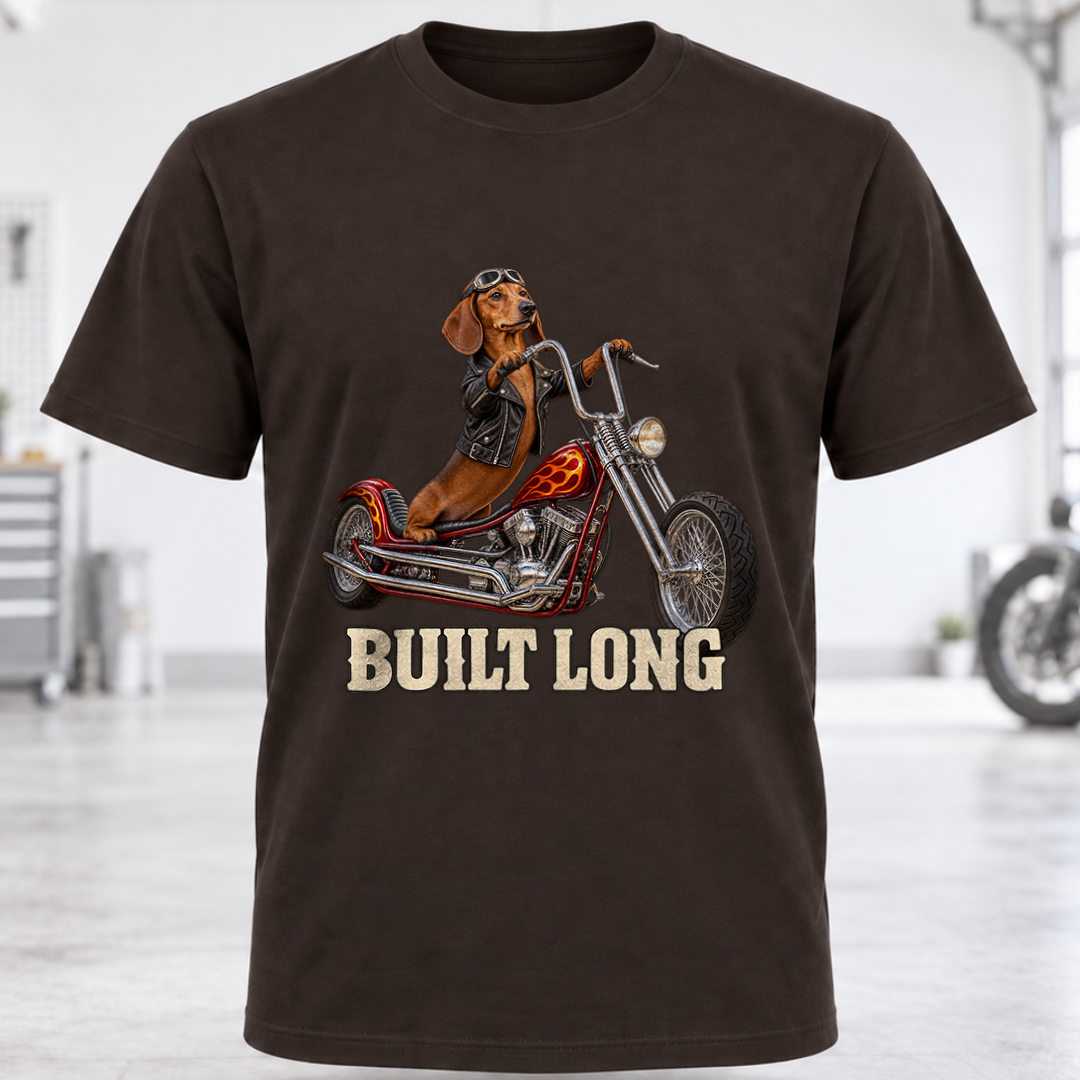 Built Long Motorcycle T-Shirt
