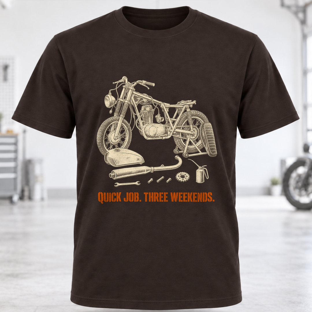 Quick Job, Three Weekends T-shirt