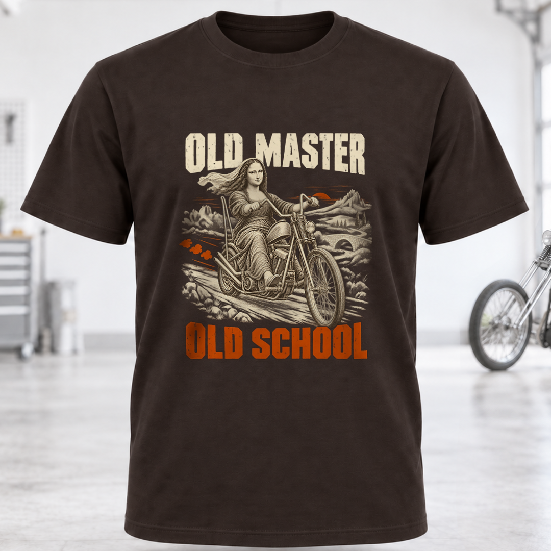 Old Master Old School Motorcycle T‑Shirt