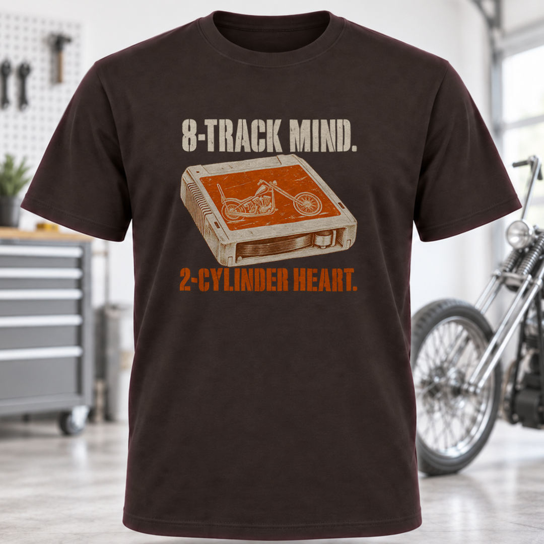 8-Track Mind 2-Cylinder Heart T-Shirt