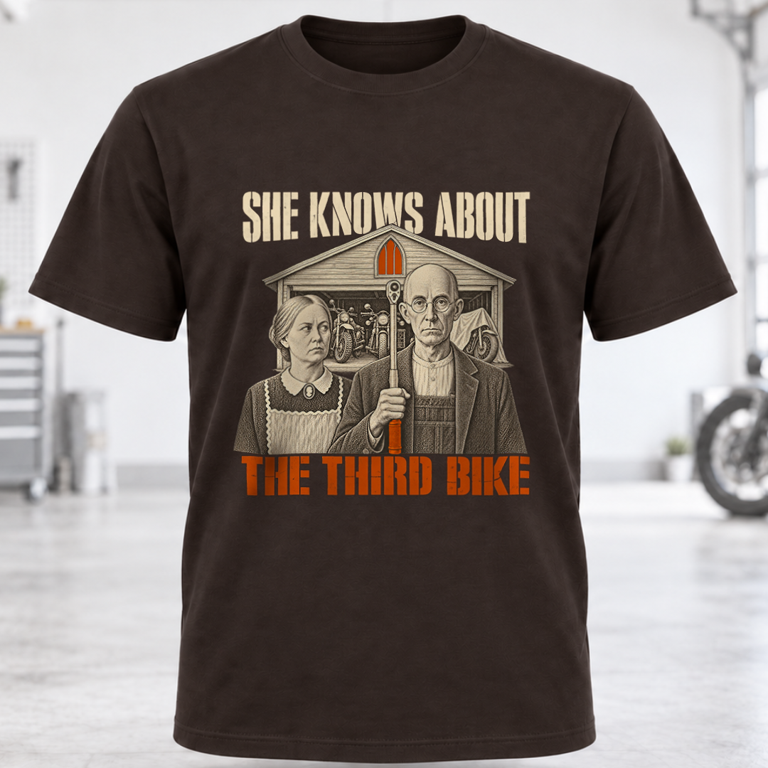 She Knows About The Third Bike T-Shirt