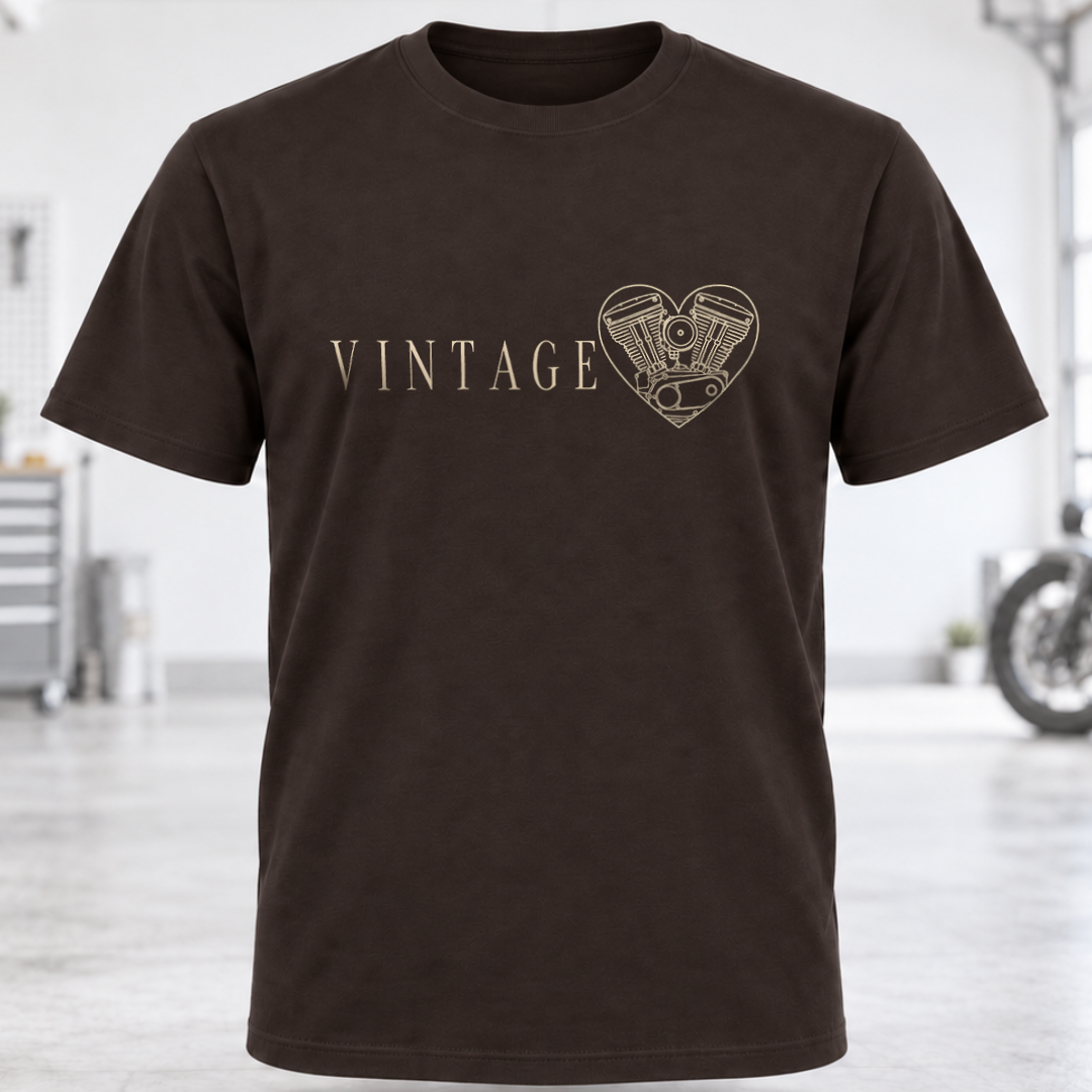 Vintage Heart Graphic T-Shirt
