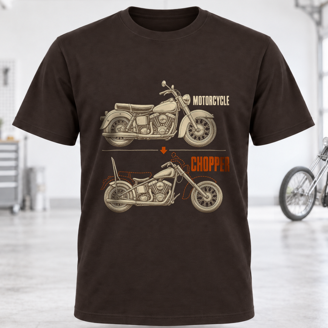 Motorcycle vs Chopper T-Shirt
