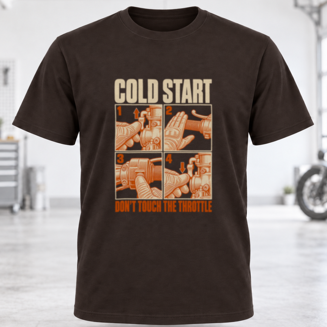 Cold Start Motorcycle T‑Shirt