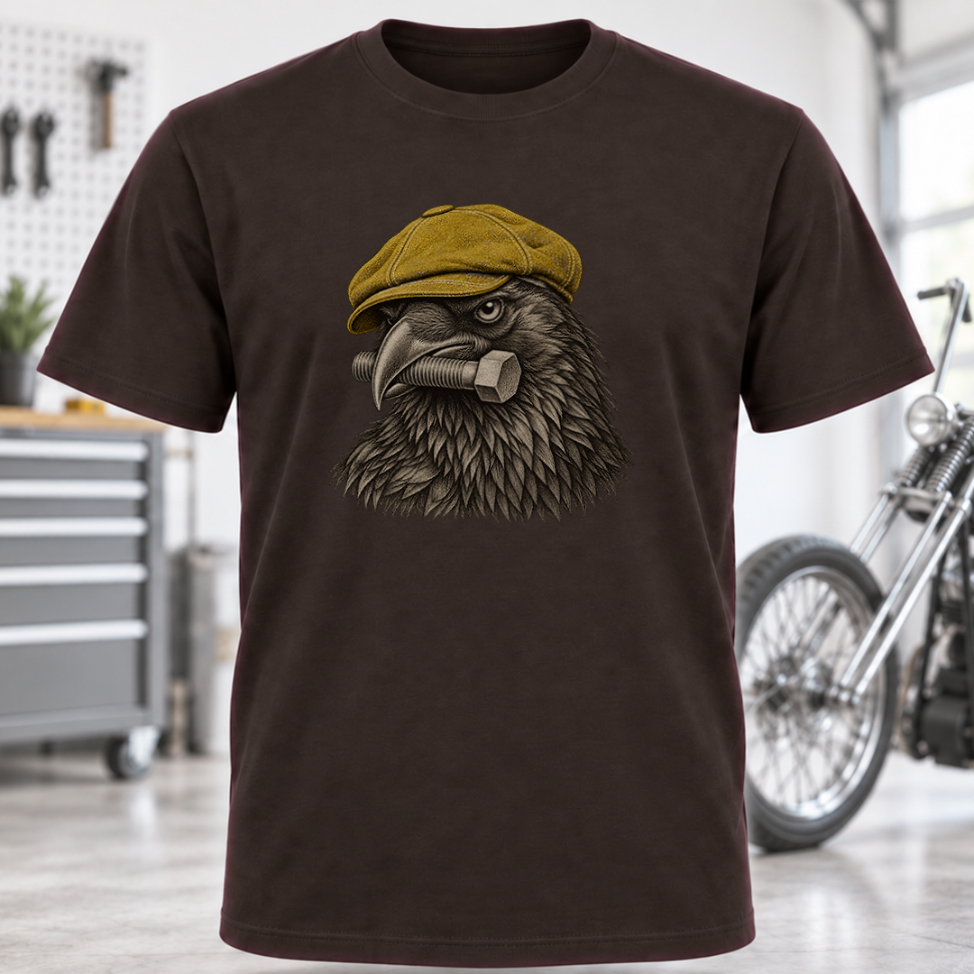 Raven with Bolt Graphic T-Shirt