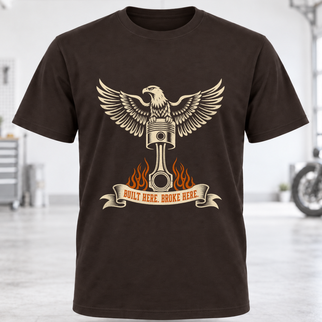 Mechanic Eagle Piston T-Shirt
