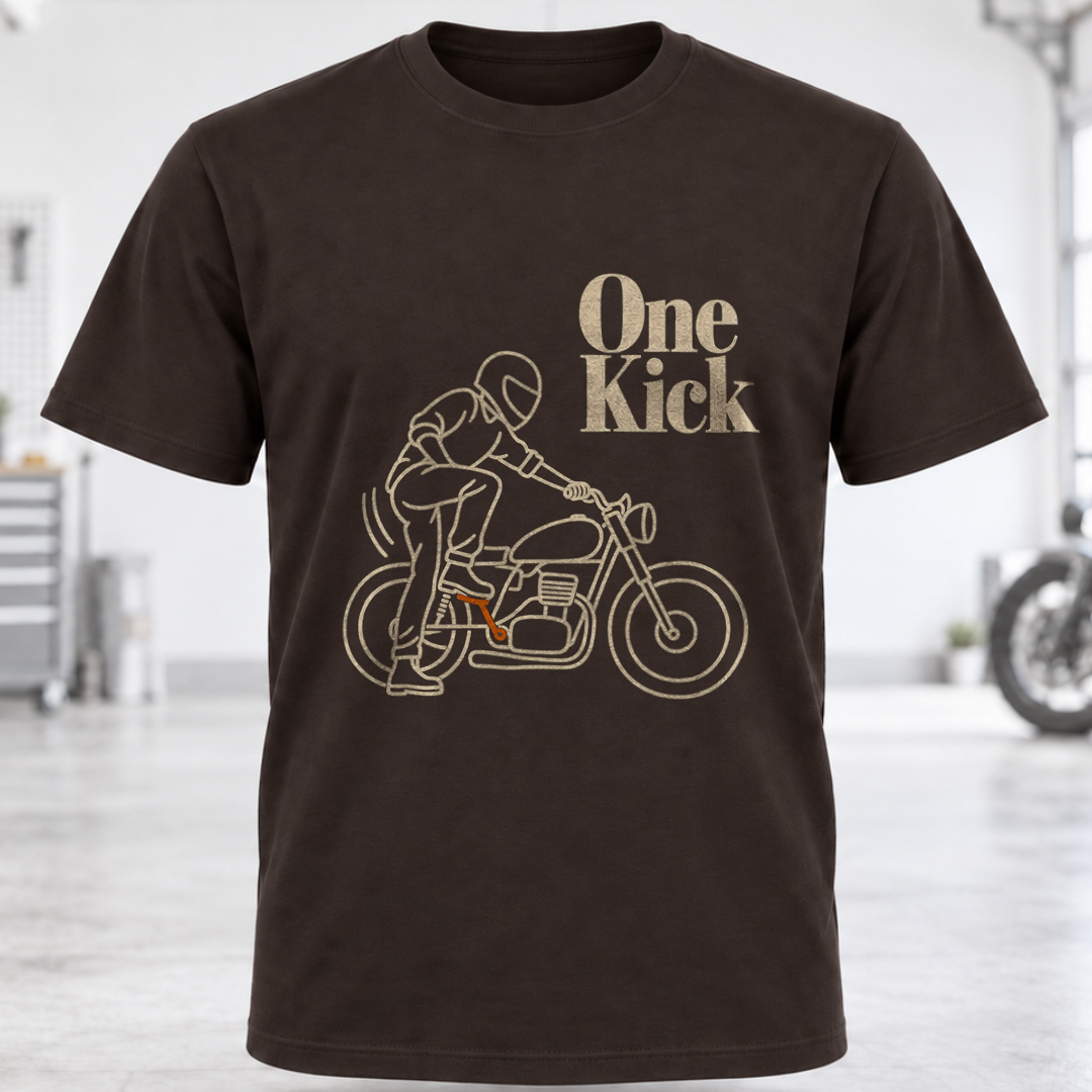 One Kick Motorcycle T-Shirt