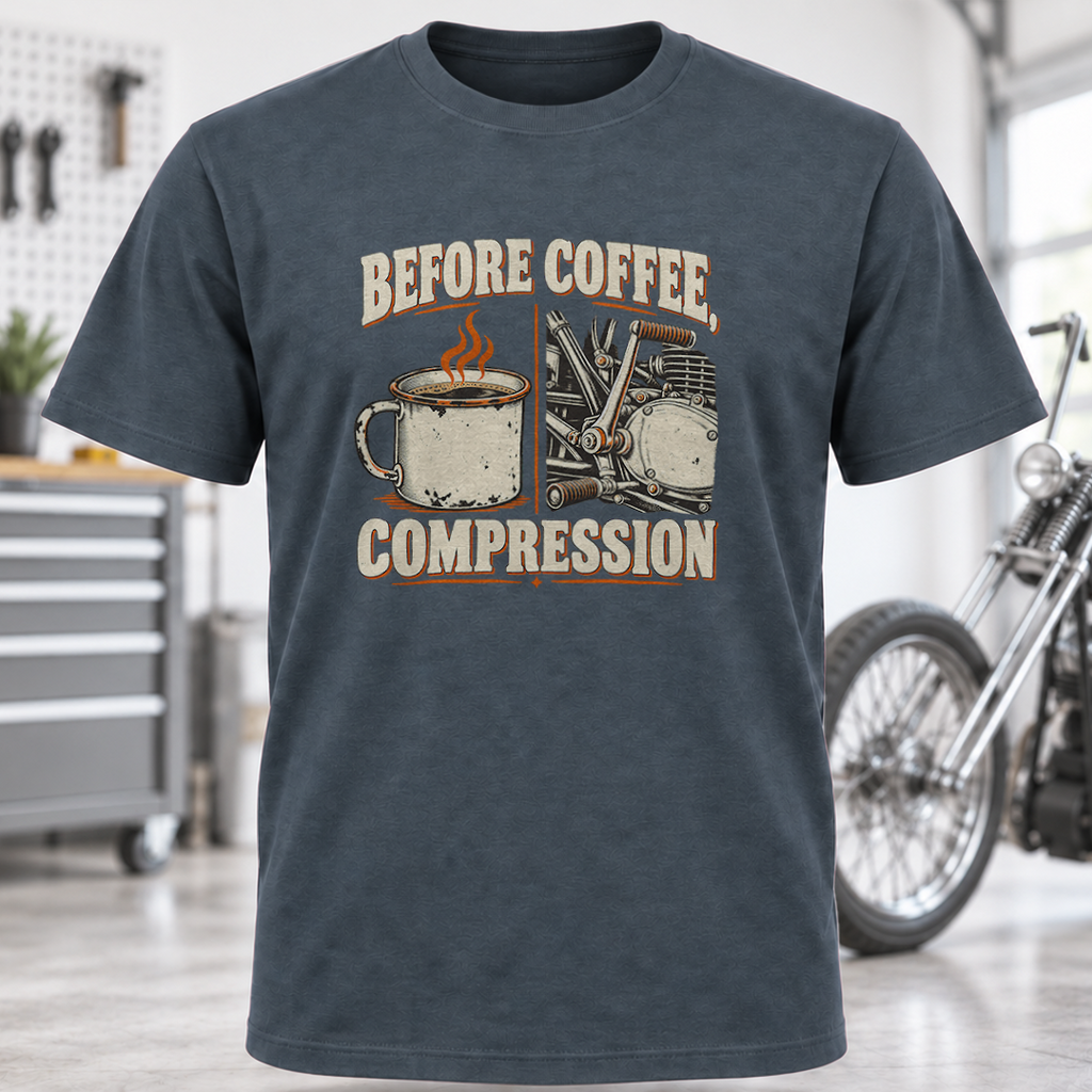 T‑Shirt - "Before Coffee Compression"