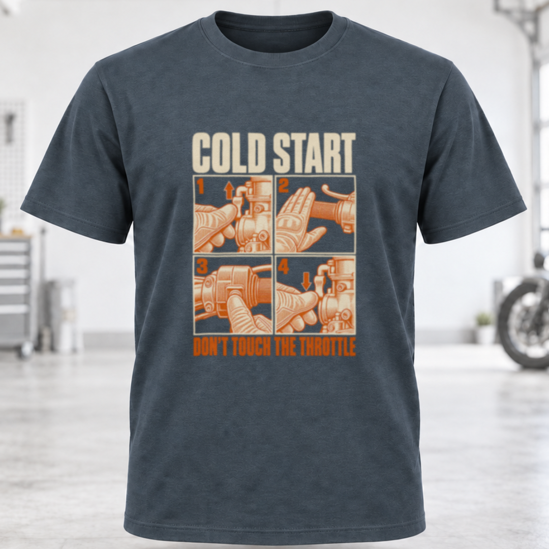 Cold Start Motorcycle T‑Shirt