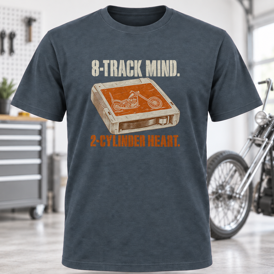 8-Track Mind 2-Cylinder Heart T-Shirt