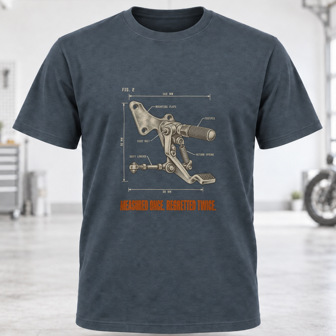 Bike Mechanic Blueprint T-Shirt