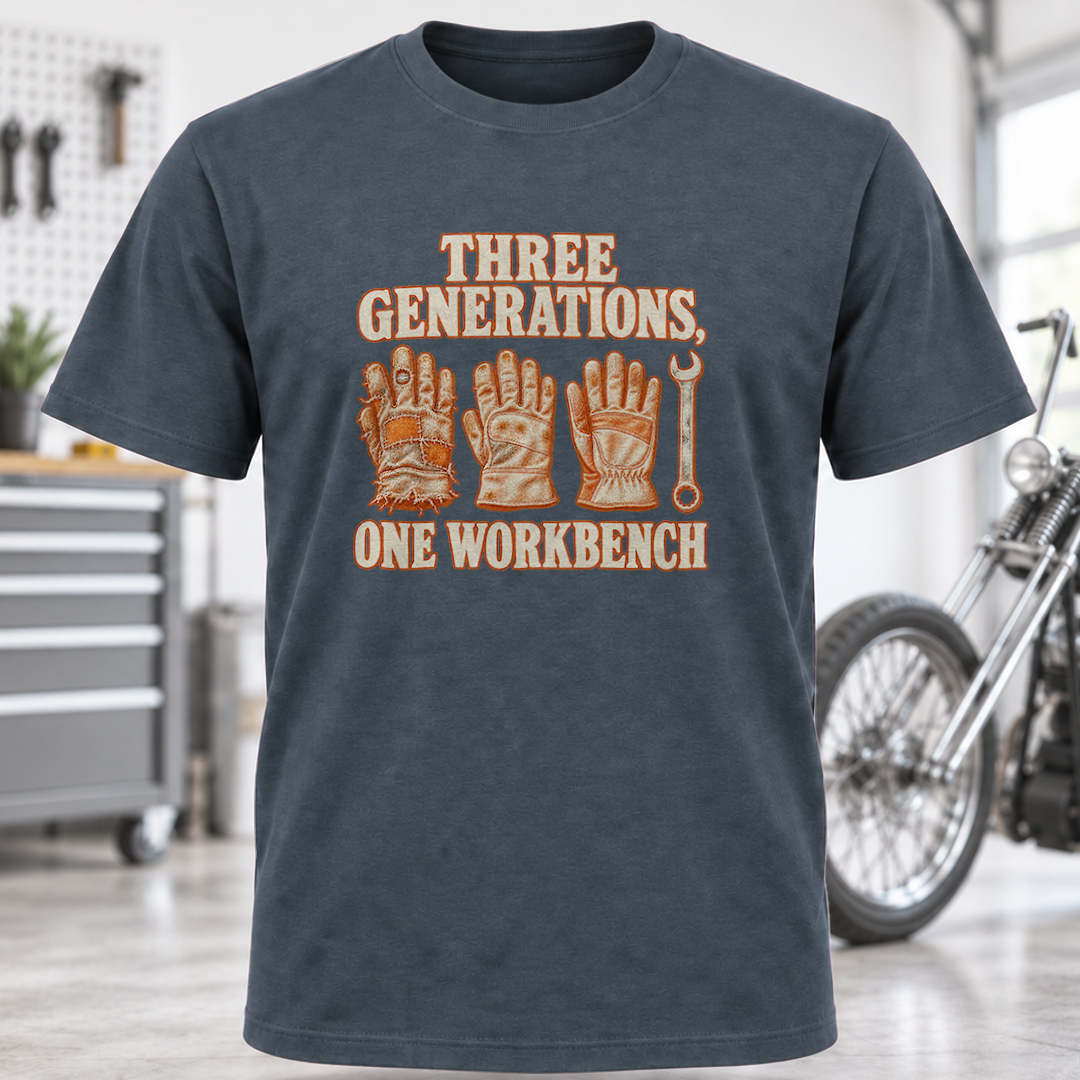 Three Generations One Workbench T-Shirt