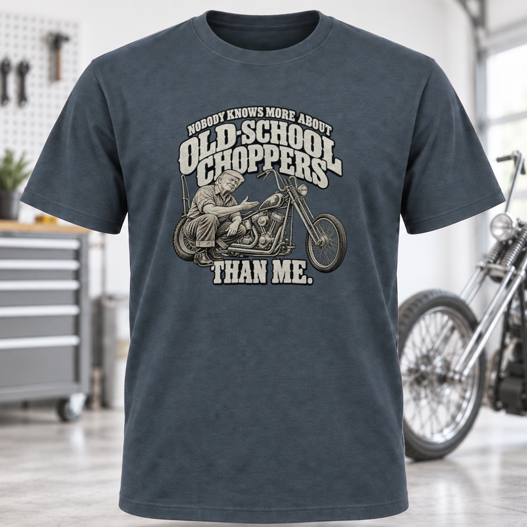 NOBODY KNOWS MORE ABOUT OLD-SCHOOL CHOPPERS THAN ME.