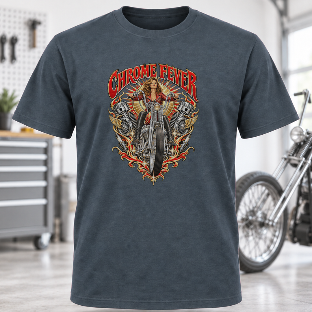 Chrome Fever Motorcycle T-Shirt