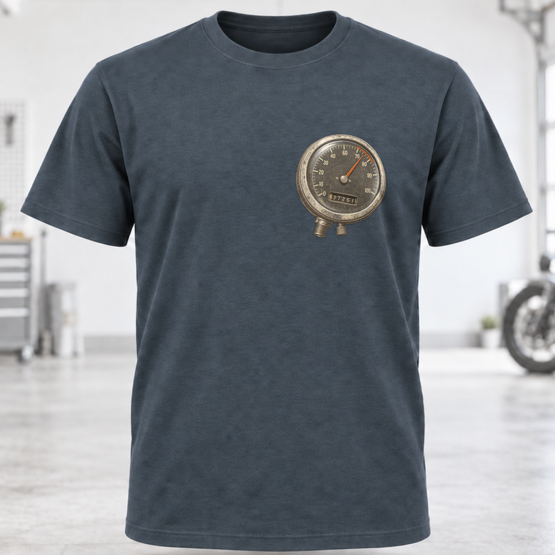 Speedometer Chest Pocket T‑Shirt