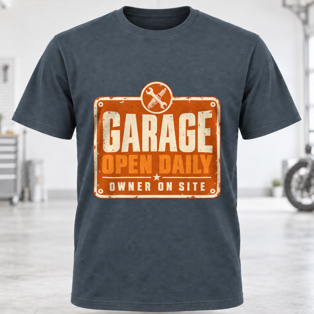 Garage Open Daily T-Shirt