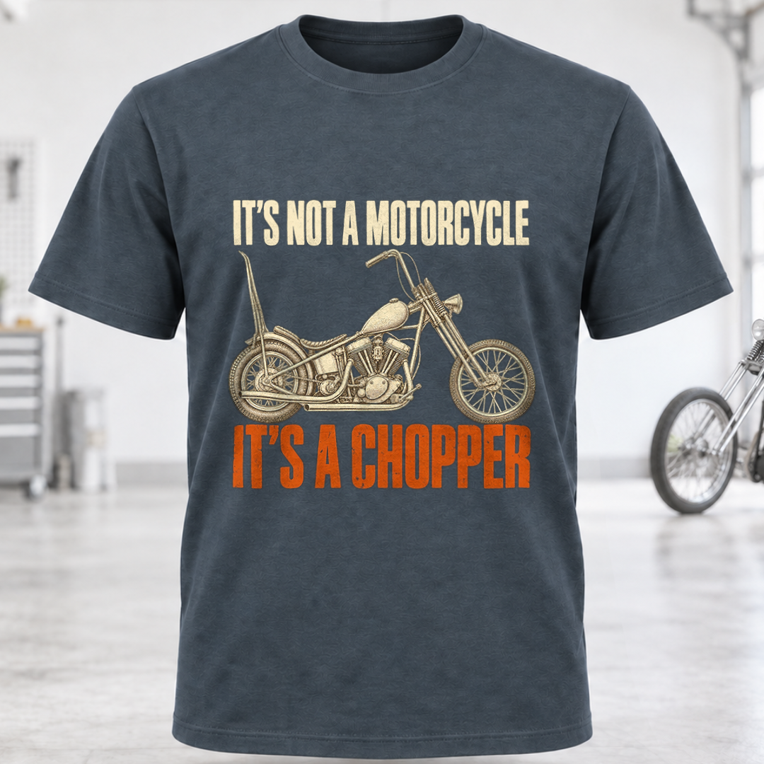 Chopper T-Shirt — "It's Not a Motorcycle, It's a Chopper"