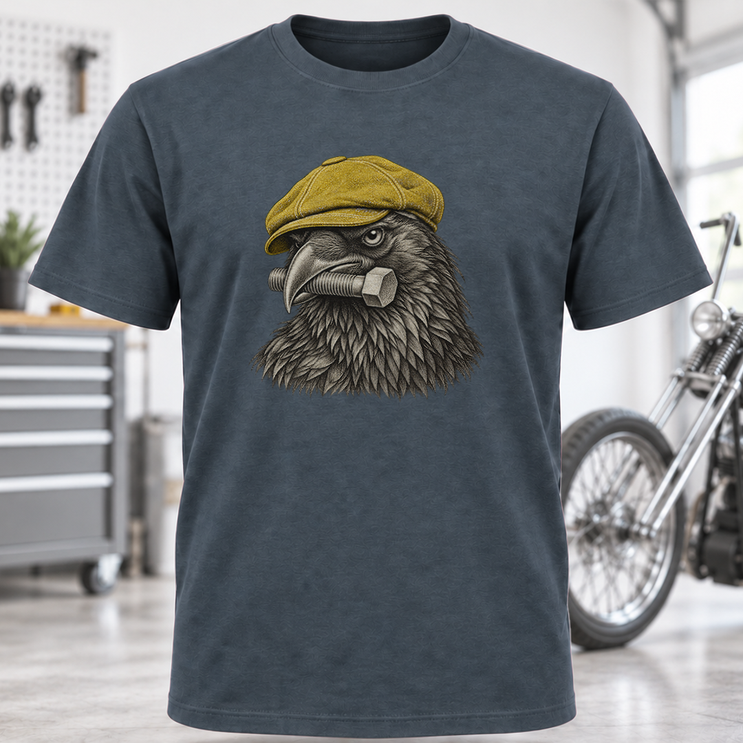 Raven with Bolt Graphic T-Shirt