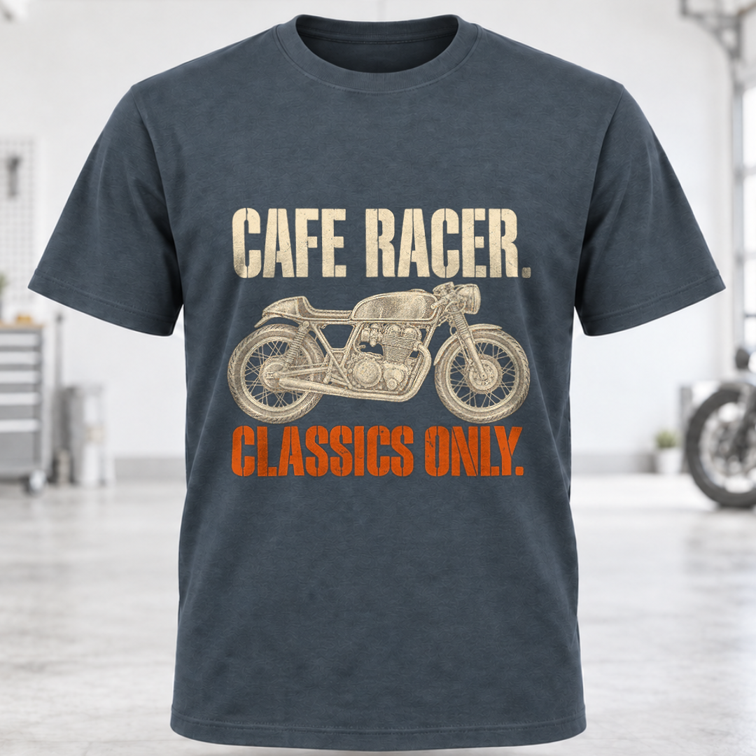 Cafe Racer T-Shirt – "Classics Only"