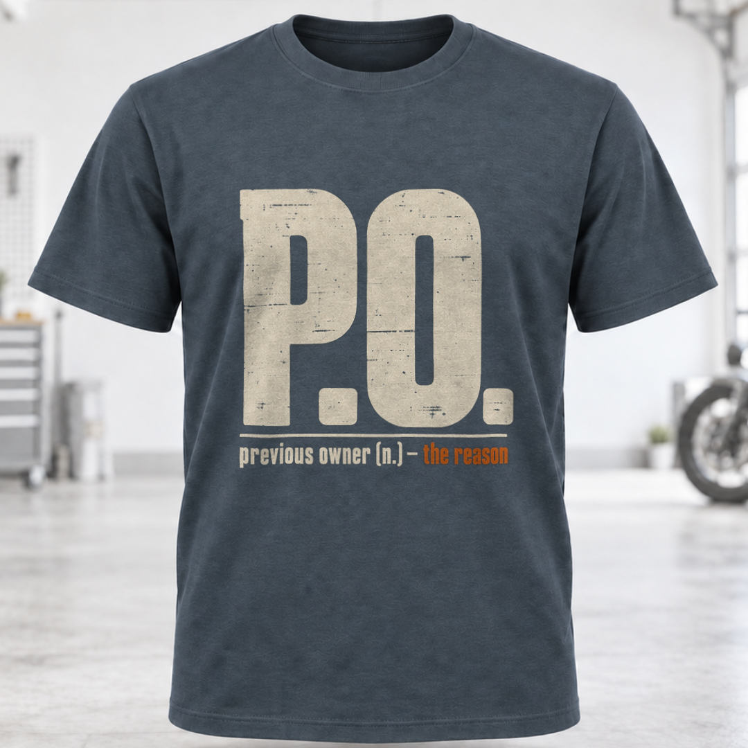 PO. "Previous Owner" T‑Shirt