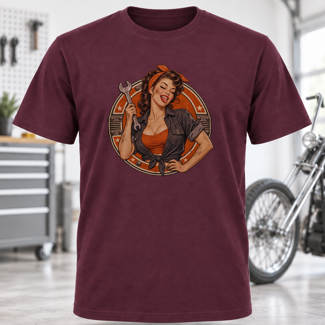 Pin-Up Girl Wrench T-Shirt