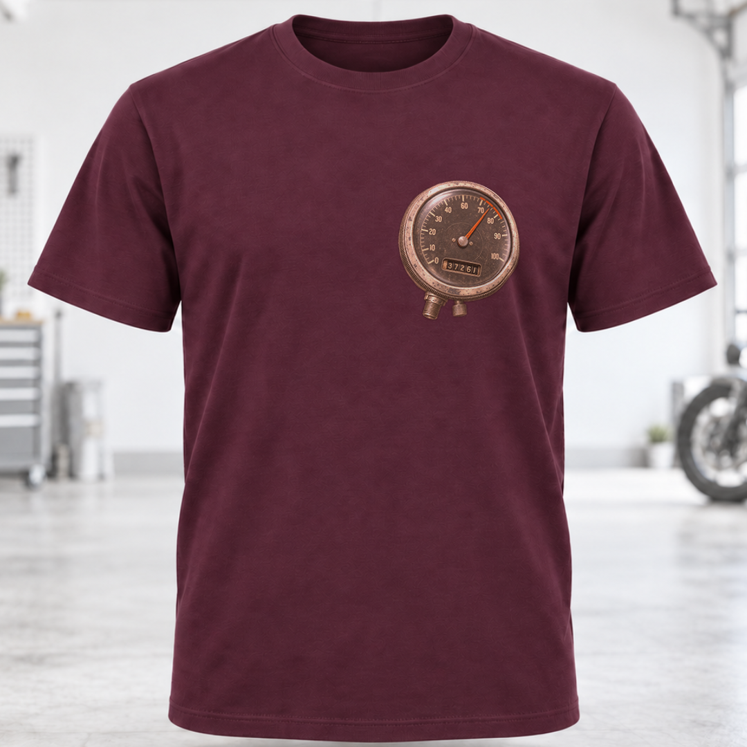 Speedometer Chest Pocket T‑Shirt