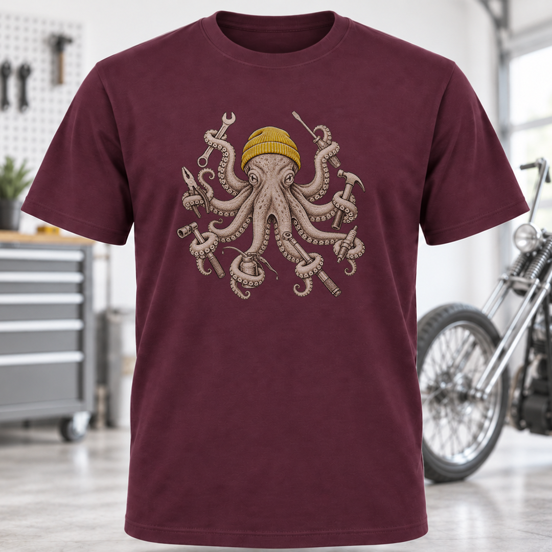 Octopus Mechanic T-Shirt