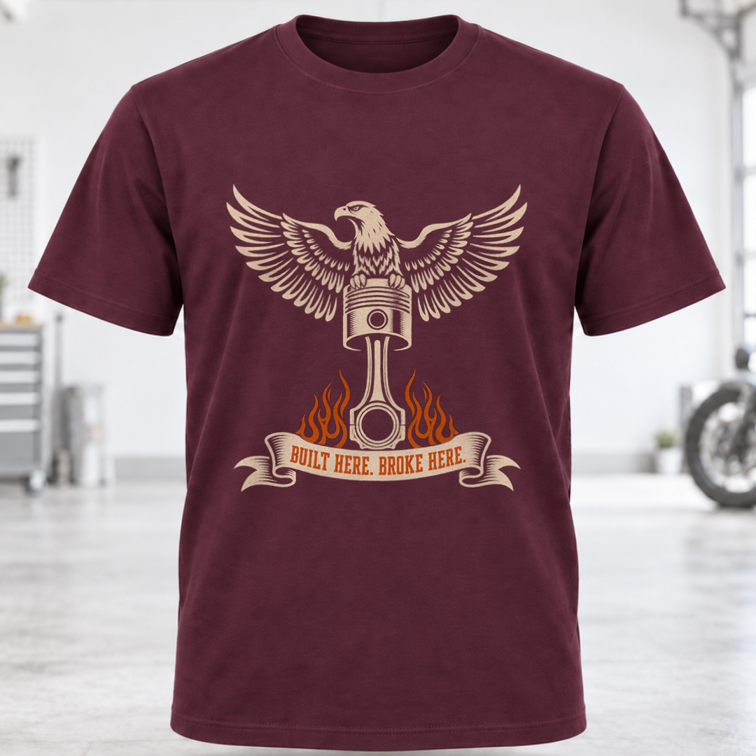 Mechanic Eagle Piston T-Shirt